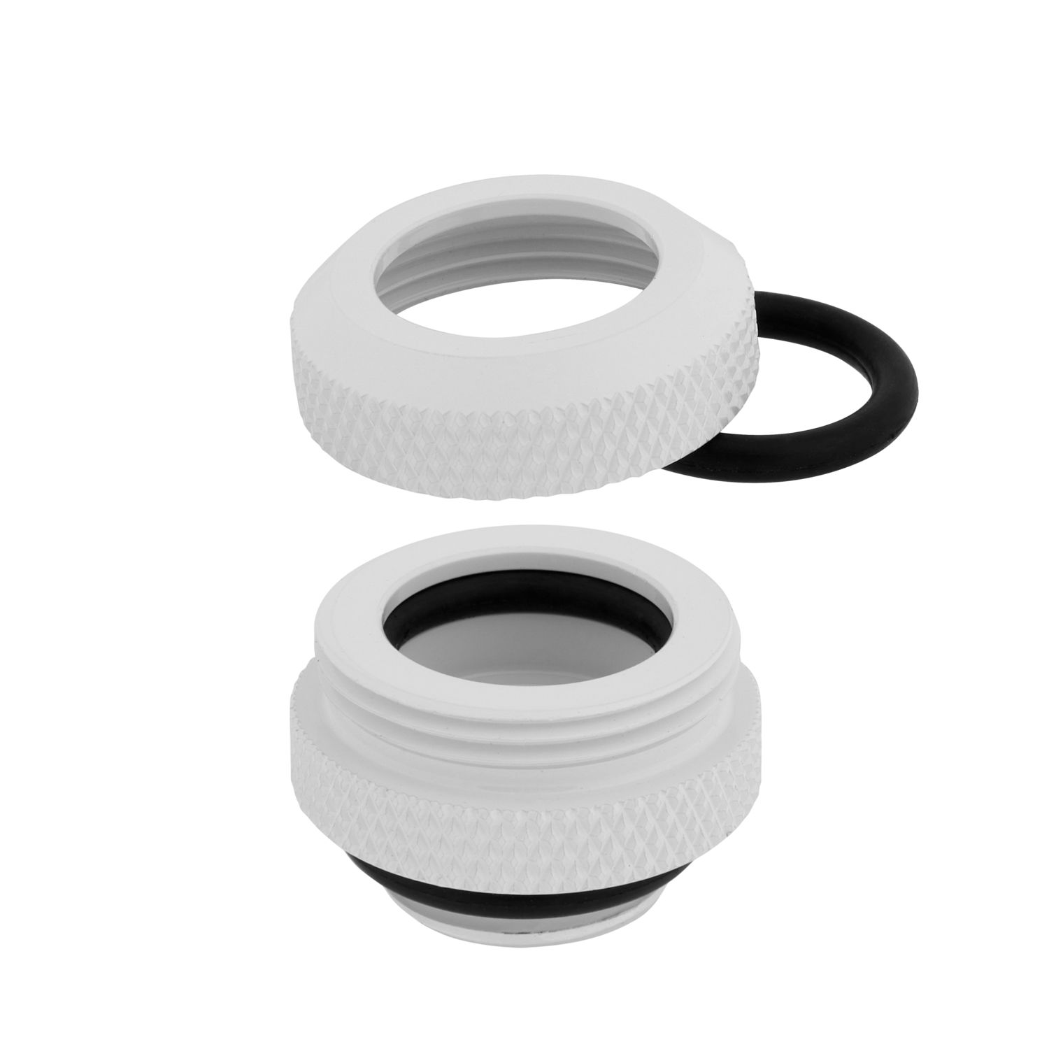 Hydro X Series XF Hardline 12mm OD Fittings Four Pack White_3