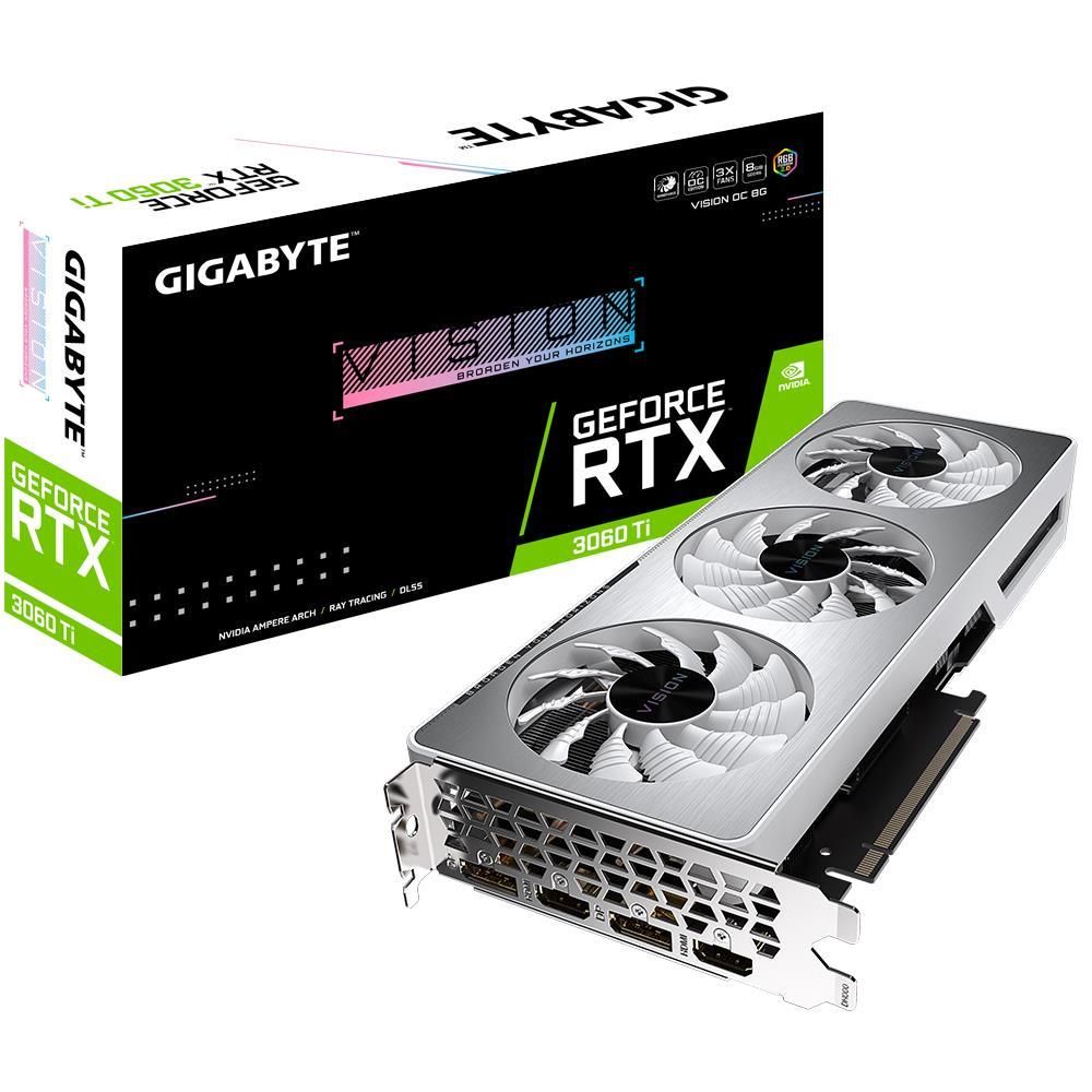 Gigabyte GeForce RTX 3060 Ti VISION OC 8G (rev. 2.0) NVIDIA 8 GB GDDR6_1
