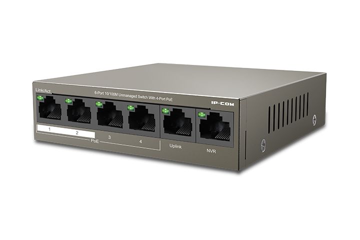 Switch IP-COM F1106P-4-63W, 6 Port. 10/100 Mbps_1