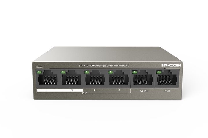 Switch IP-COM F1106P-4-63W, 6 Port. 10/100 Mbps_2