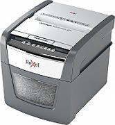 Distrugator automat documente Rexel OPTIMUM  45X ,  45 coli, P4, cross-cut (tip confeti), cos  20 litri, negru-gri, 