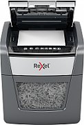 Distrugator automat documente Rexel OPTIMUM  45X ,  45 coli, P4, cross-cut (tip confeti), cos  20 litri, negru-gri, 