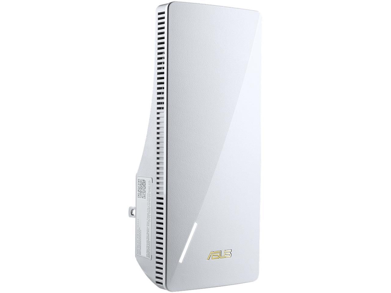 Asus RP-AX56, AX1800 Dual Band WiFi 6 (802.11ax) Range Extender / AiMesh Extender, network standard: IEEE 802.11a, IEEE 802.11b, IEEE 802.11g, WiFi 4 (802.11n), WiFi 5 (802.11ac), WiFi 6 (802.11ax, IPv4, IPv6, AX1800 ultimate AX performance : 574+1201 Mbps, Internal antenna x 2, Transmit/Receive_2