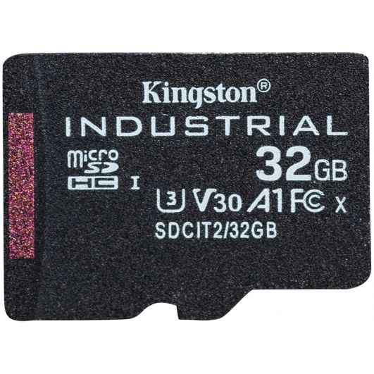 KINGSTON 32GB microSDHC Industrial C10 A1 pSLC Card + SD Adapter_1