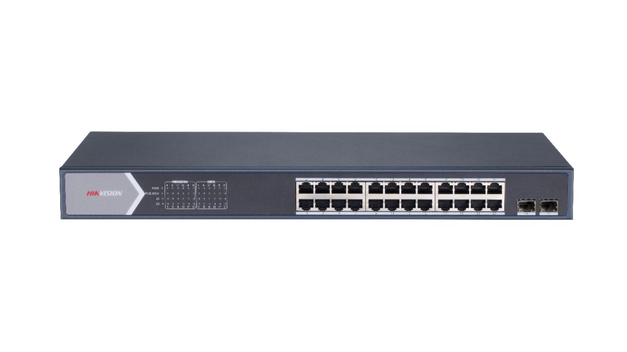 Switch Hikvision DS-3E0526P-E/M, 24-port, PoE