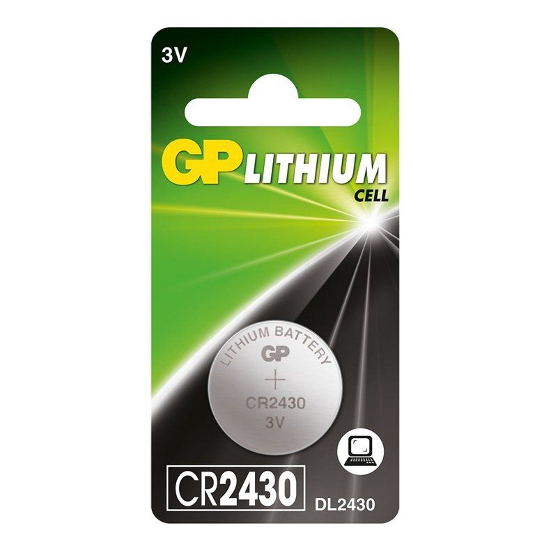 Baterie GP Batteries, butoni (CR2430) 3V lithium, blister 1 buc. 