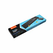 Wireless combo set,Wireless keyboard with Silent switches,104 keys, UK&US 2 in 1 layout,optical 3D Wireless mice 100DPI black