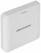 Cititor card Hikvision DS-K1801M, citeste carduri RFID Mifare, distanta citire: 50mm, comunicare: Wiegand 26/34 protocol, indicator LED de stare si alimentare; alimentare: 12VDC, IP65, dimensiuni: 87 × 87 × 13.3mm_2