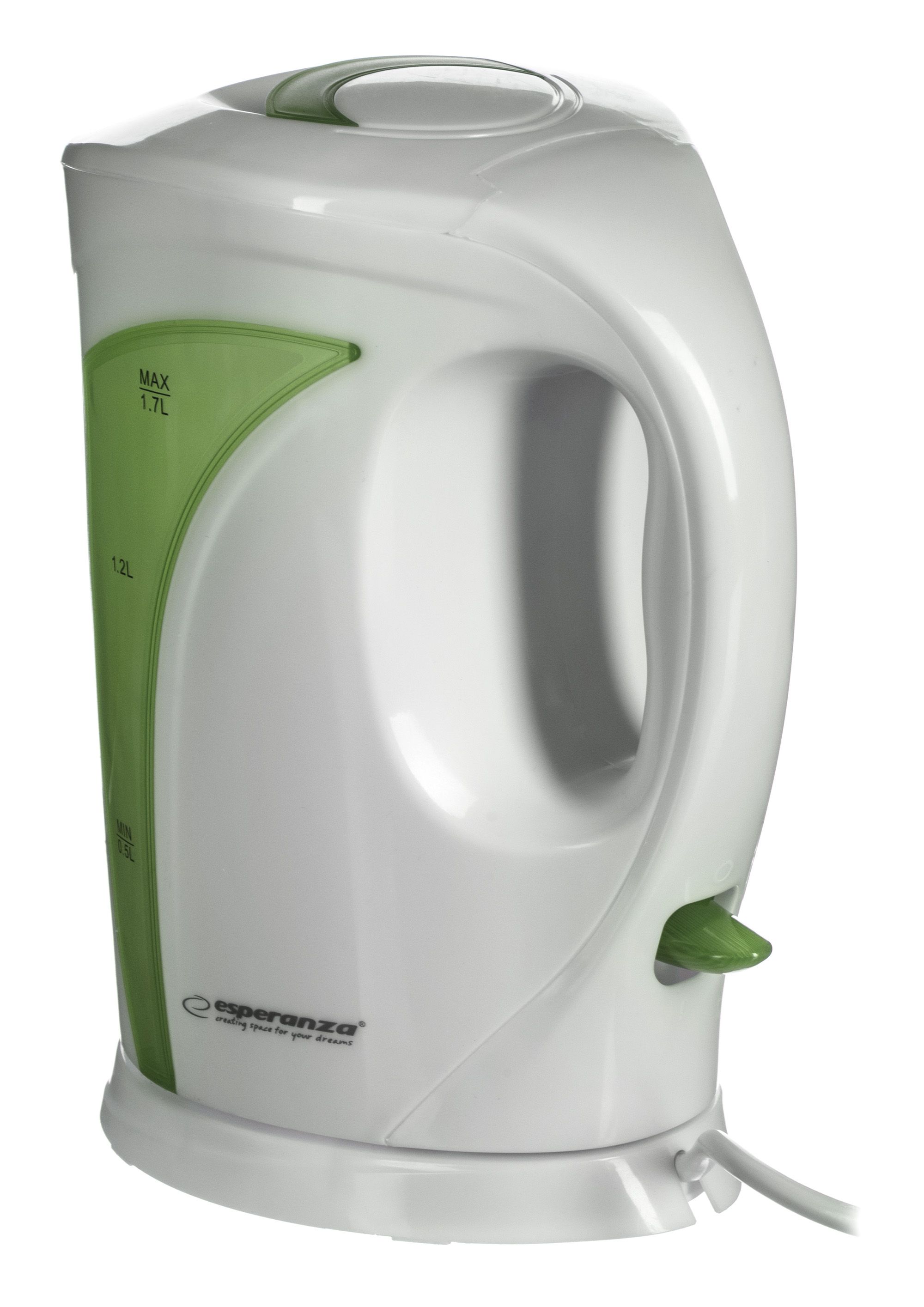 Esperanza EKK018G Electric kettle 1.7 L, White / Green_4