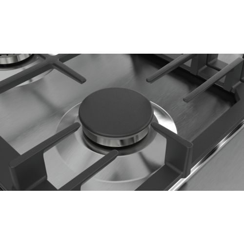 Bosch Serie 6 PCH6A5B90 hob Black, Stainless steel Built-in Gas 4 zone(s)_3