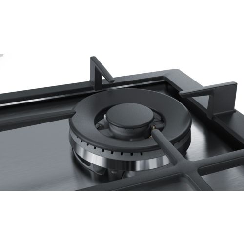 Bosch Serie 6 PCH6A5B90 hob Black, Stainless steel Built-in Gas 4 zone(s)_4