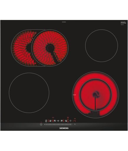 Siemens ET675FNP1E hob Black,Stainless steel Built-in Ceramic 4 zone(s)
