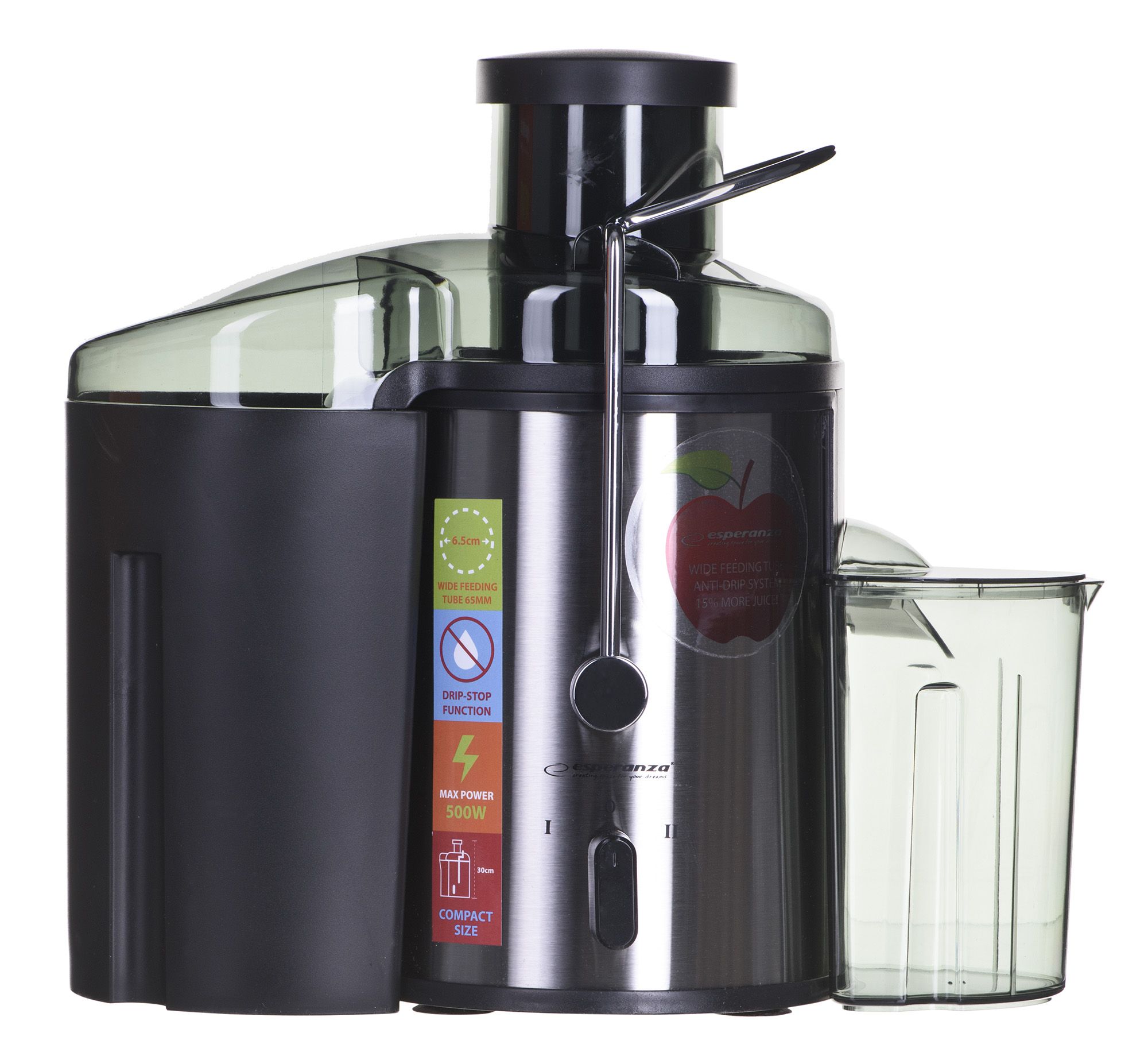 Esperanza EKJ002 juice maker Black,Stainless steel 500 W_5