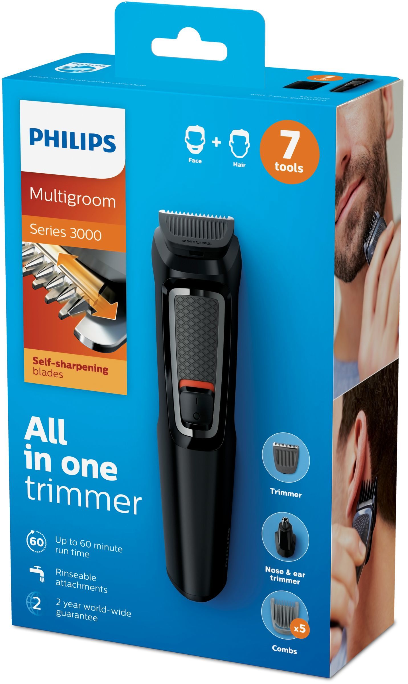 Philips MULTIGROOM Series 3000 7-in-1, Face and Hair MG3720/15_2