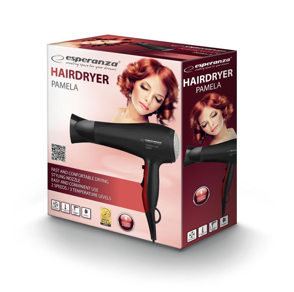 Esperanza EBH004K Hair dryer Black 2200 W_7