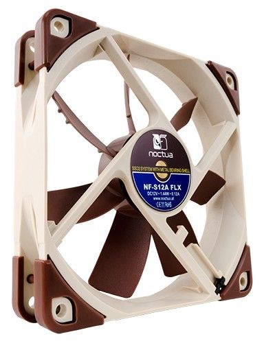 Noctua NF-S12A FLX Computer case Fan 12 cm Beige, Brown_2