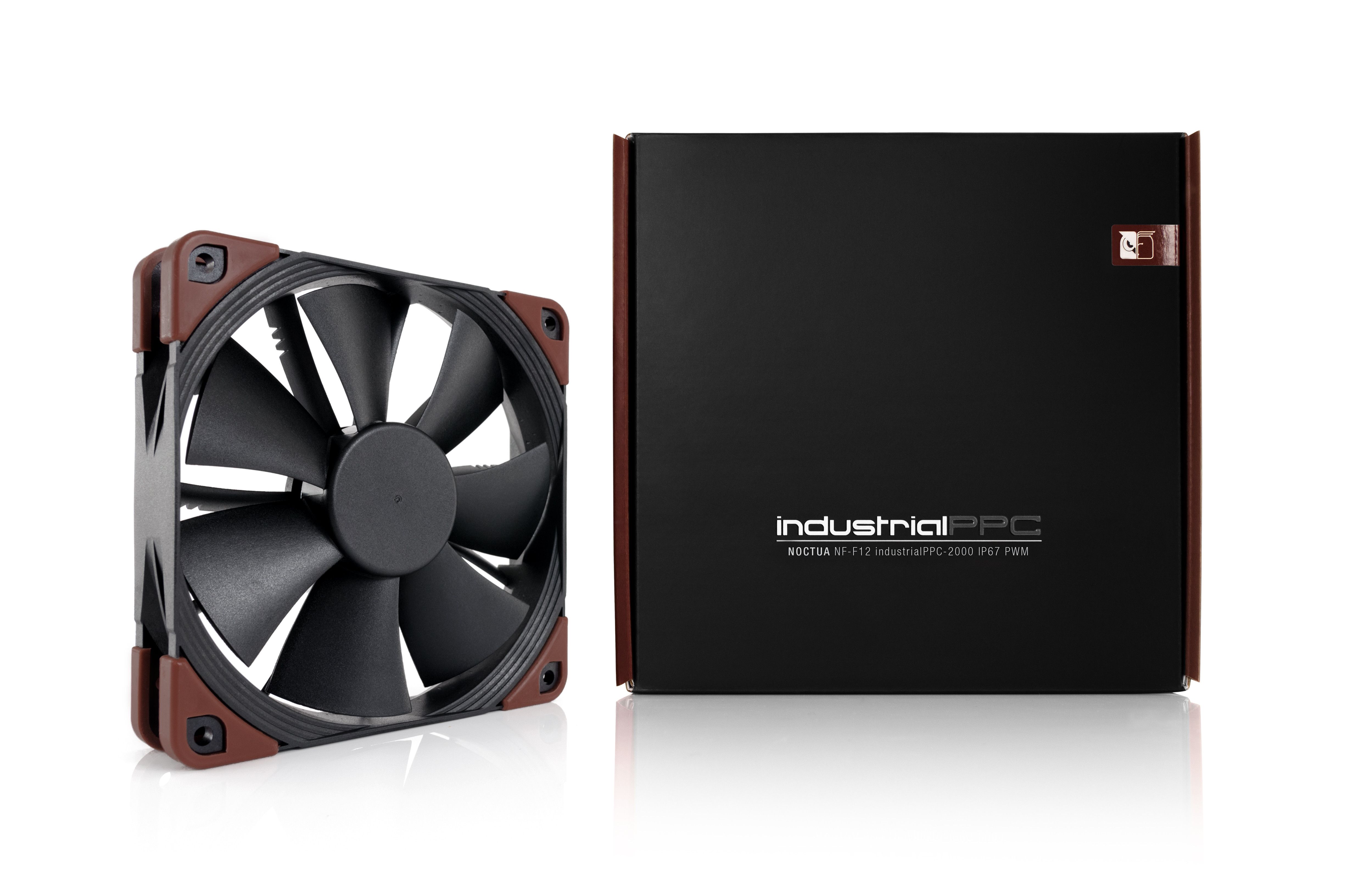 Noctua NF-F12 INDUSTRIALPPC-2000 IP67 PWM Computer case Fan 12 cm Black, Brown_3