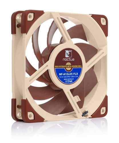 Noctua NF A12x25 FLX Computer case Fan 12 cm Beige, Red_2