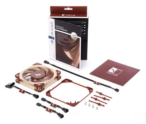 Noctua NF A12x25 FLX Computer case Fan 12 cm Beige, Red_5