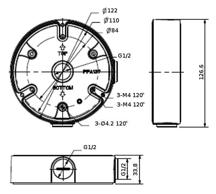 CAMERA MOUNT PFA-137 Dahua_2