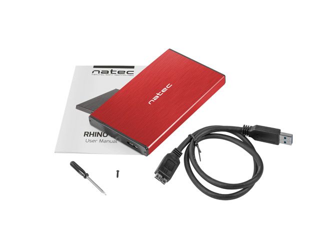 NATEC HDD ENCLOSURE RHINO GO (USB 3.0, 2.5