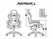 FURY GAMING CHAIR AVENGER L BLACK AND WHITE_11