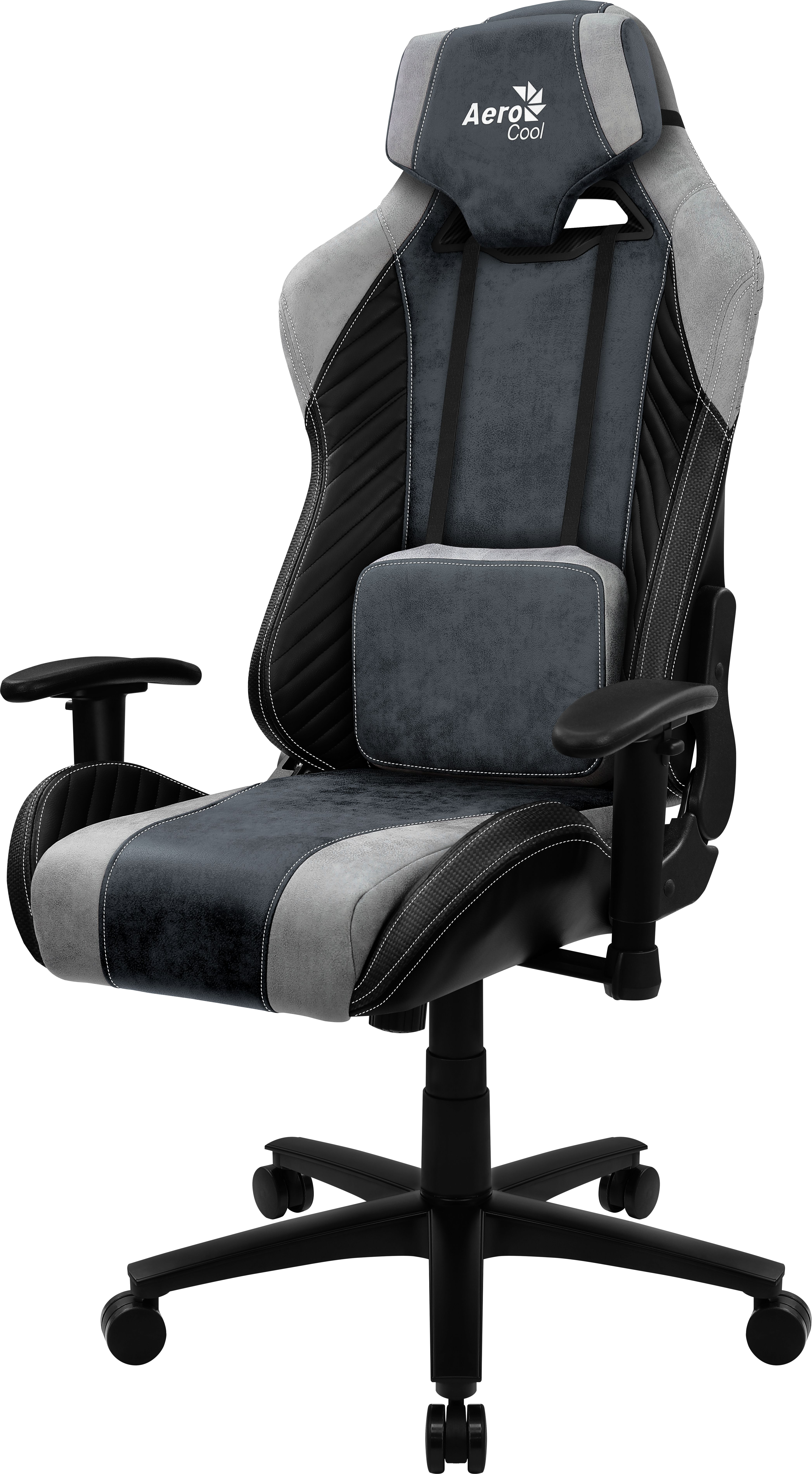 Aerocool BARON AeroSuede Universal gaming chair Blue, Grey_3