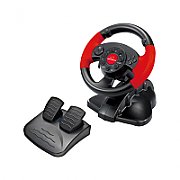 xlyne EG103 Gaming Controller Steering wheel PC,Playstation 2,Playstation 3 Digital Black,Red_1