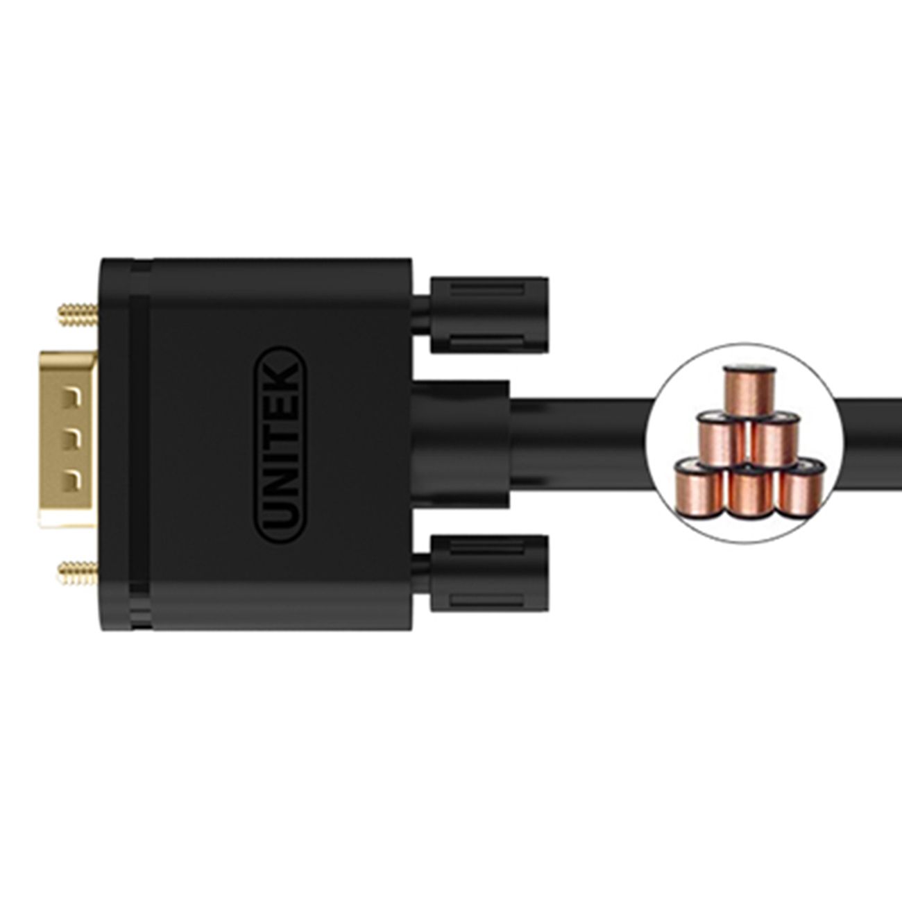 V7 Black Video Cable VGA Male to VGA Male 2m 6.6ft_2