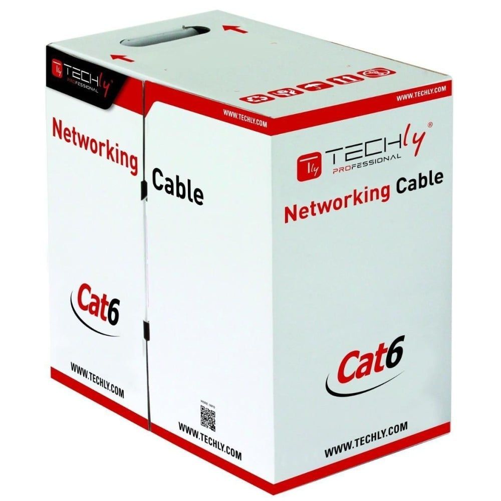 Techly ITP9-FLU-0305 networking cable Grey 305 m Cat6 U/UTP (UTP)_1