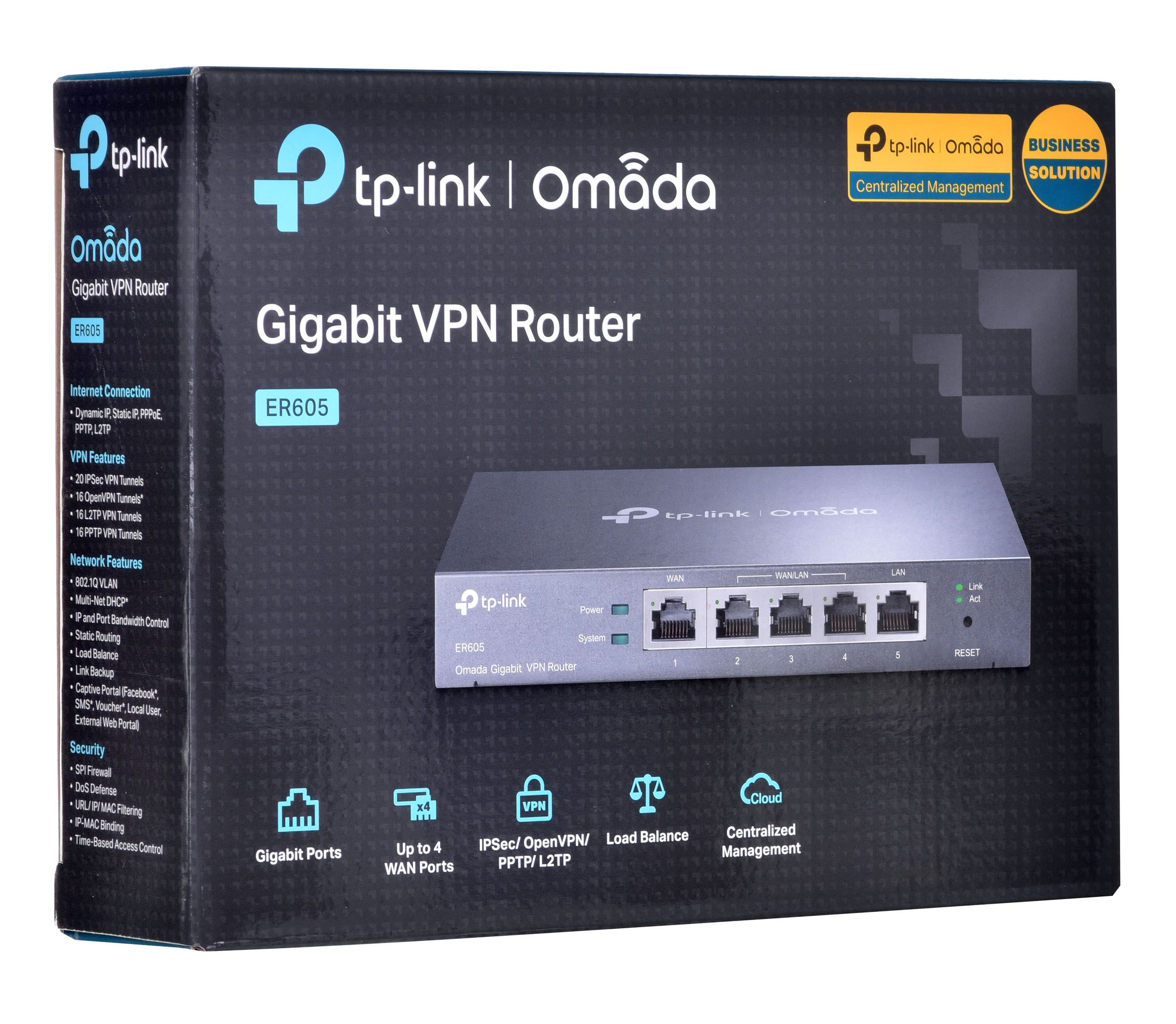 Gigabit VPN router TP-LINK TL-ER605, 5 ports_3