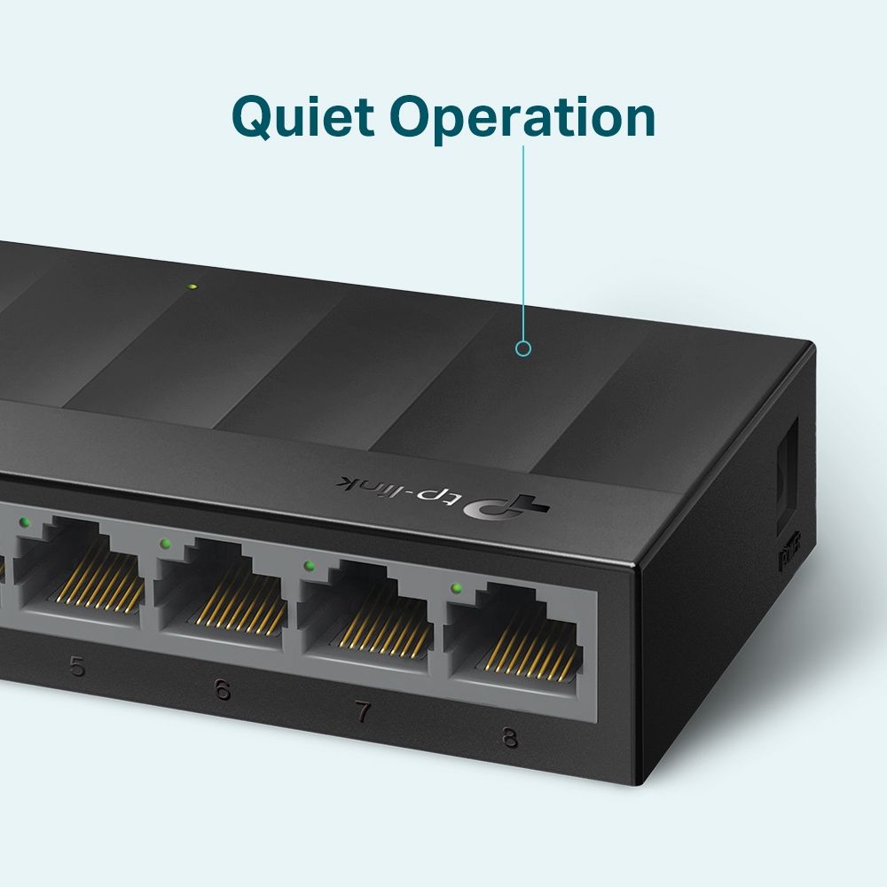 TP-LINK LS1008G Unmanaged Gigabit Ethernet (10/100/1000) Black_4