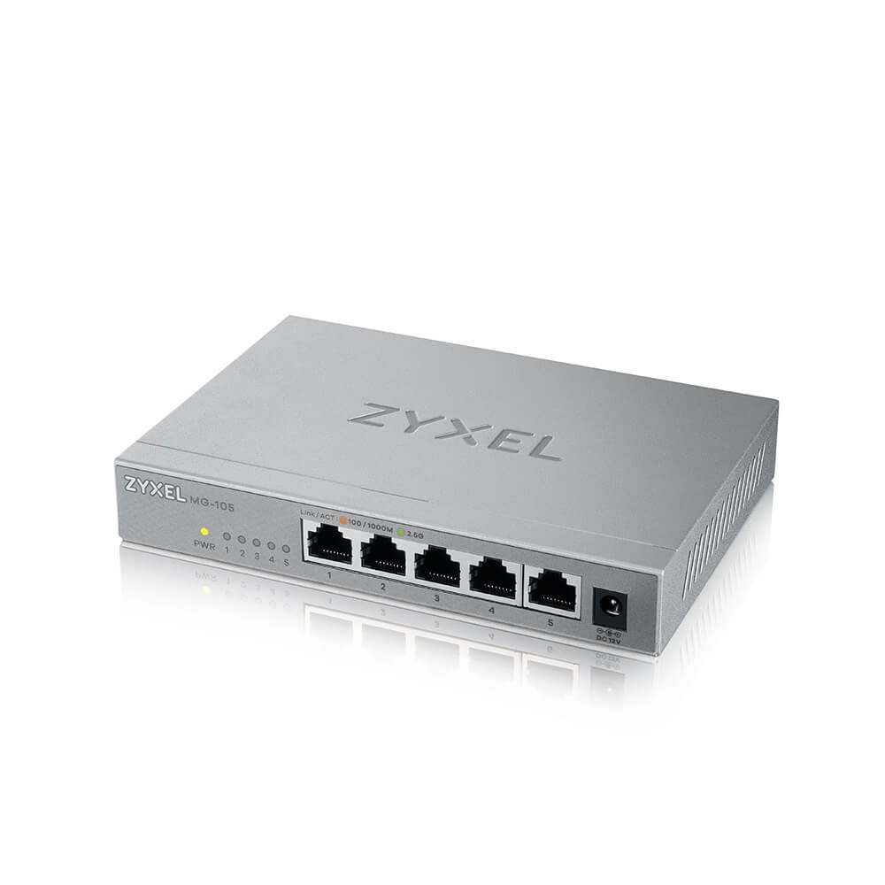 Zyxel MG-105 5-Port Desktop MultiGigabit Ethernet Switch 2.5G_4