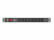 LANBERG POWER STRIP PDU RACK (1U, 16A, 8X IEC C13)_2