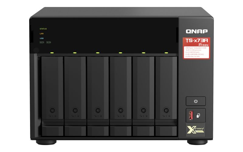 QNAP TS-673A-8G NAS/storage server Tower Ethernet LAN Black V1500B_1