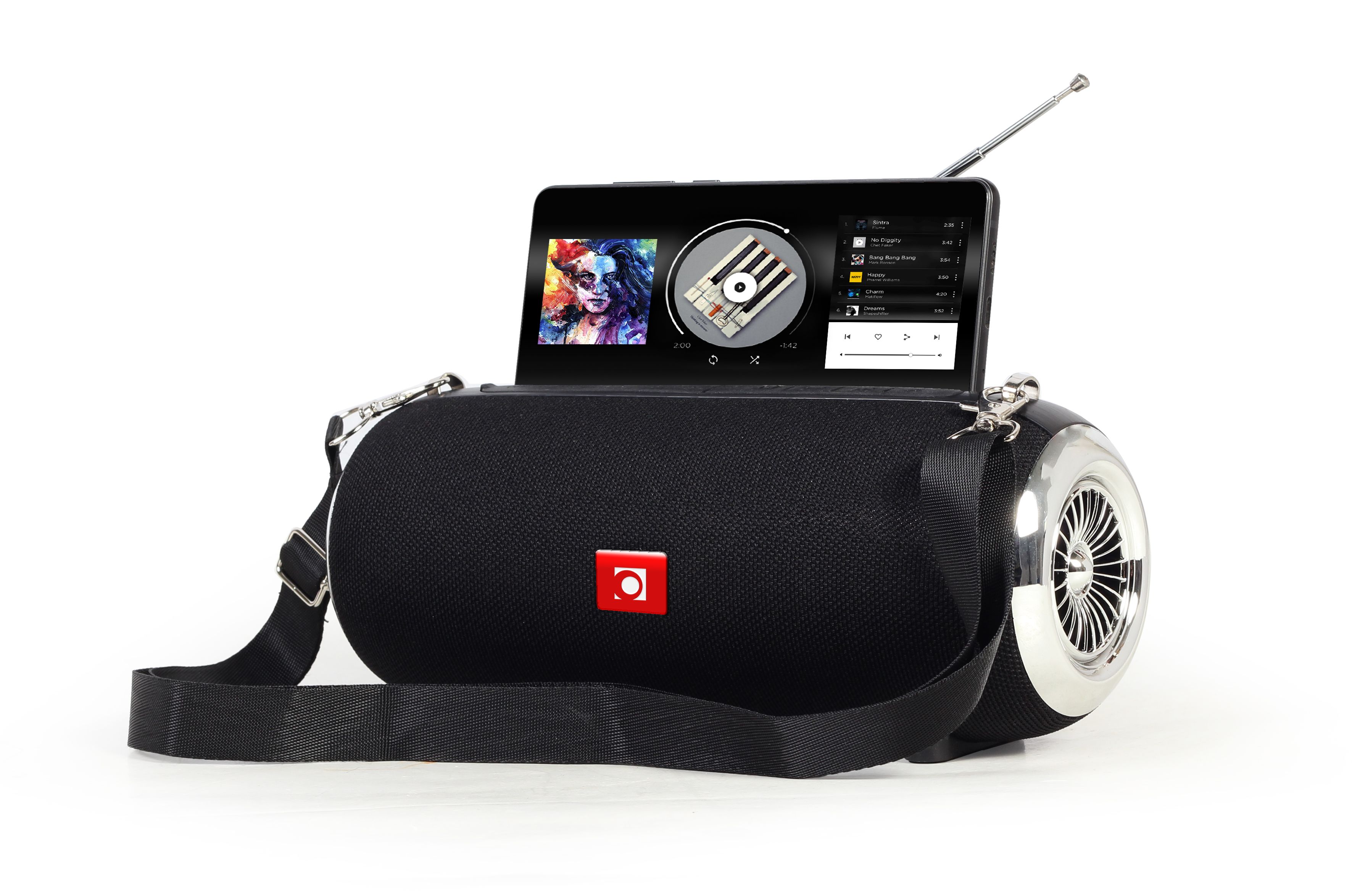 Gembird SPK-BT-17 portable Bluetooth speaker with FM-radio, black_2