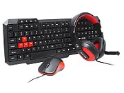 Keyboard + mouse Set membrane BLOW 84-221# ((US); black color, red color; Optical)_1