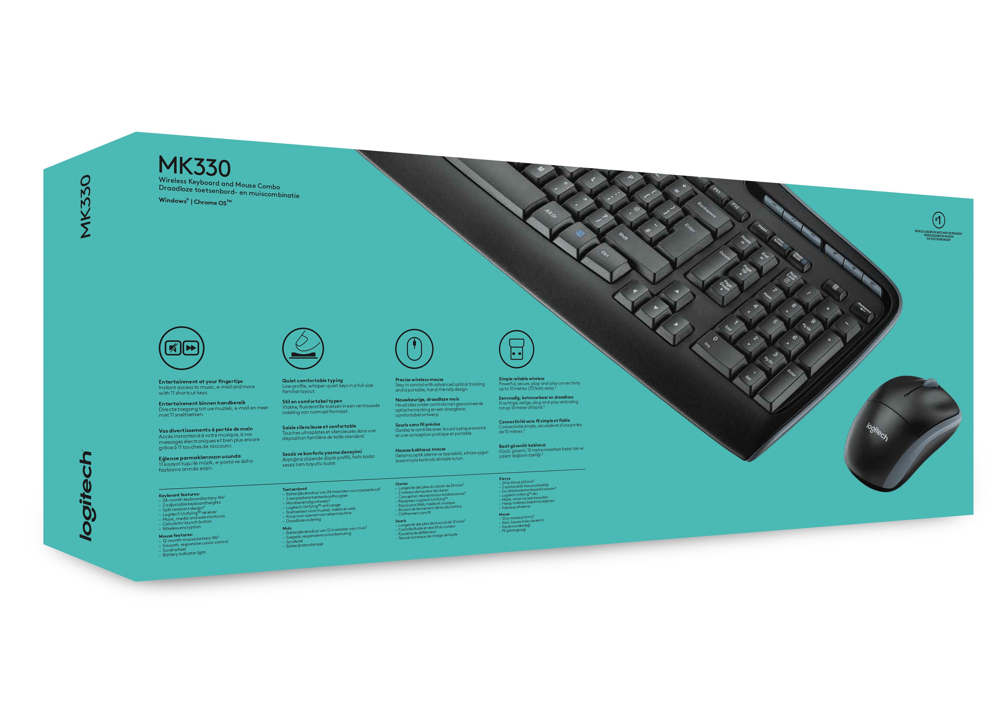 Logitech Desktop MK330 Wireless [US] black_8