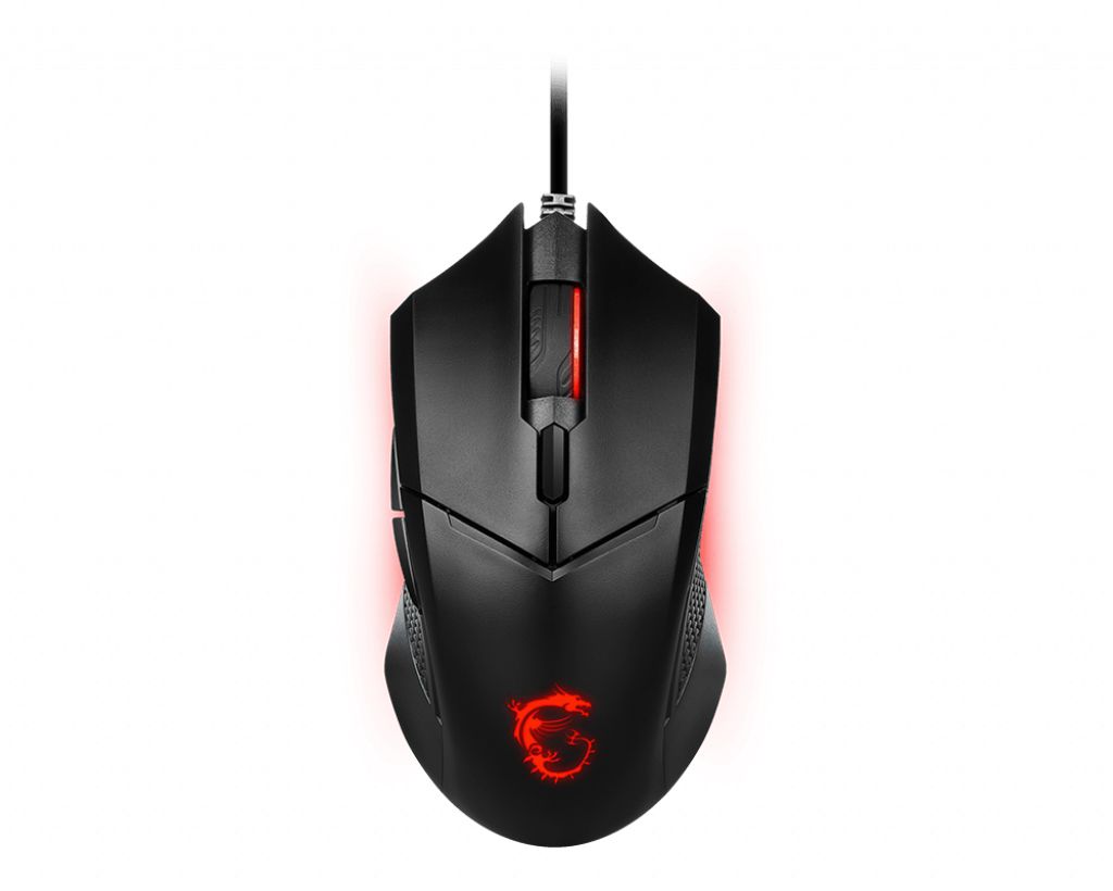 MSI CLUTCH GM08 Optical Gaming Mouse '4200 DPI Optical Sensor, 6 Programmable button, Symmetrical design, Durable switch with 10+ Million Clicks, Weight Adjustable, Red LED'_2