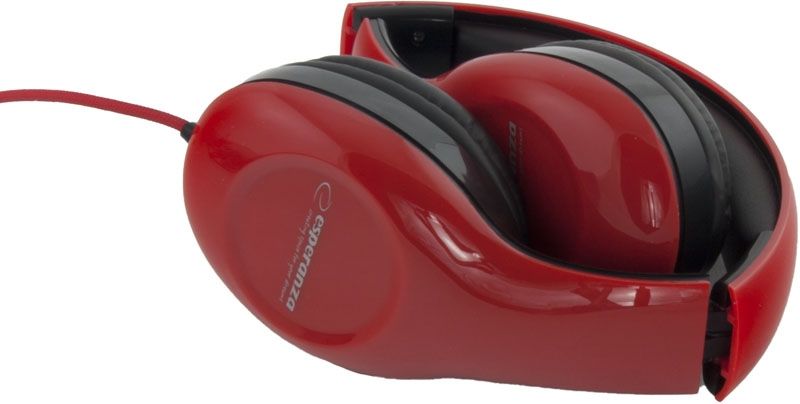 Esperanza EH138R headphones/headset Head-band Black,Red_2