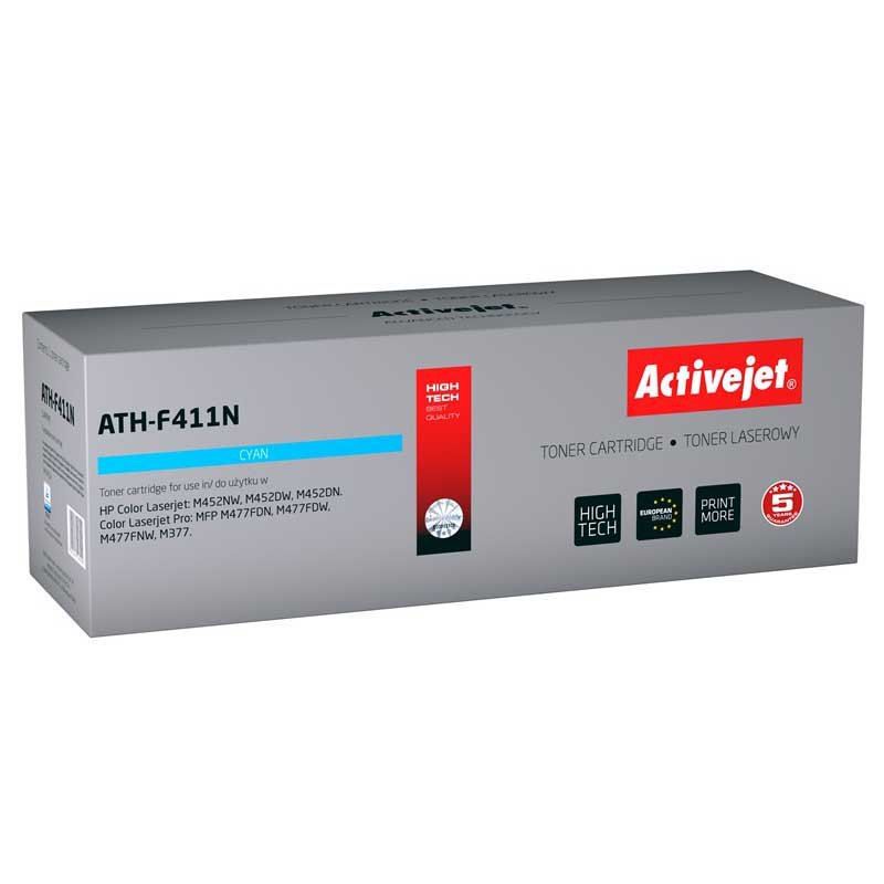 Activejet ATH-F411N toner for HP printer; HP 410A CF411A replacement; Supreme; 2300 pages; cyan_2