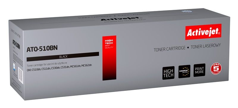 Activejet ATO-510BN toner for OKI printer OKI 44469804 replacement Supreme 5000 pages black