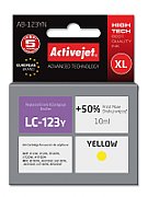 Activejet AB-123YN ink for Brother printer; Brother LC123Y/LC121Y replacement; Supreme; 10 ml; yellow_1