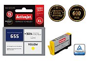 Activejet AH-655YR ink for HP printer; HP 655 CZ112AE replacement; Premium; 12 ml; yellow_2