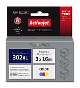 Activejet AH-302CRX ink for HP printer; HP 302XL F6U67AE replacement; Premium; 21 ml; color_3