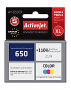 Activejet AH-650CR ink for HP printer; HP 650 CZ102AE replacement; Premium; 21 ml; color_1