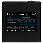 Aerocool LUX 550W power supply unit 20+4 pin ATX ATX Black_5