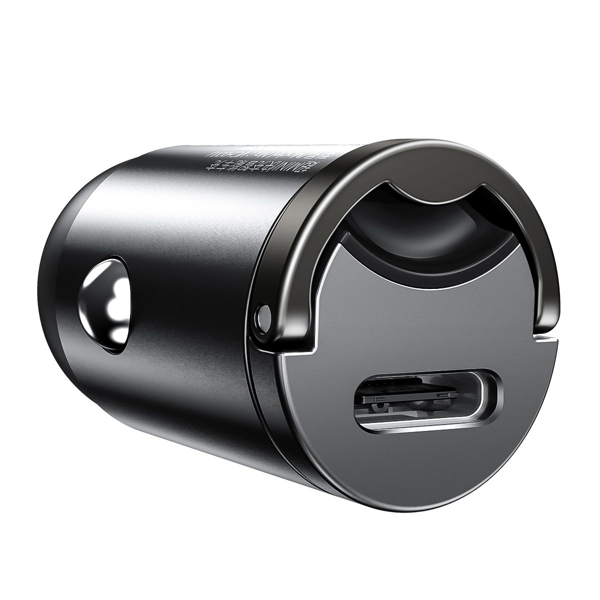 Mini car charger Baseus Tiny Star USB-C, QC 4.0+, PD, 30W (gray)_3