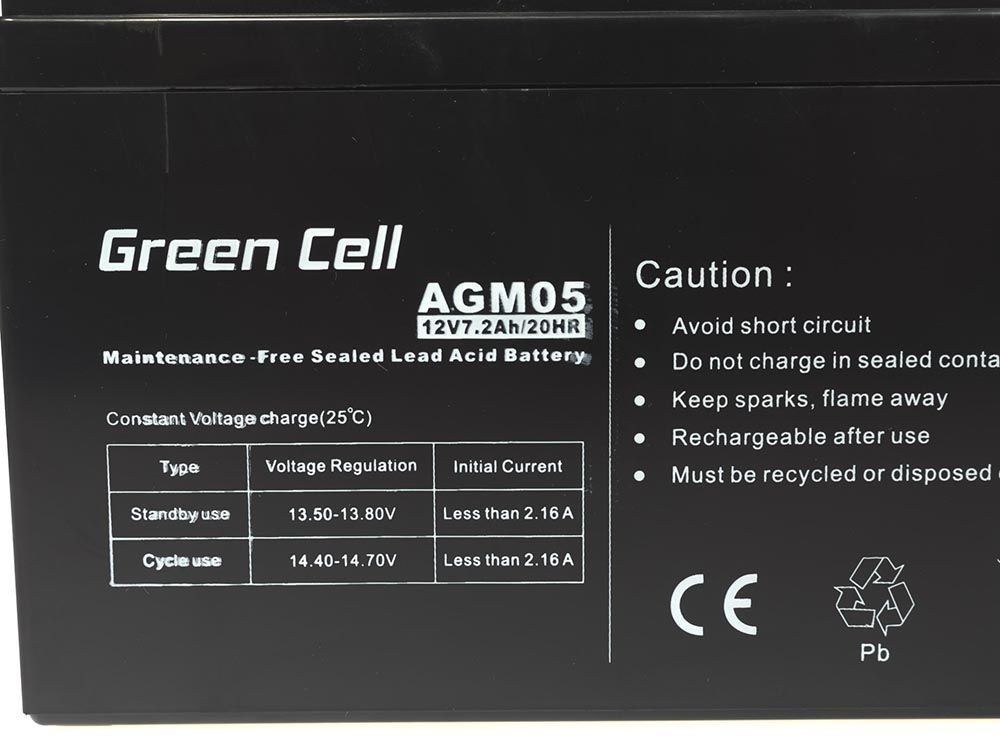 Green Cell AGM05 UPS battery Sealed Lead Acid (VRLA) 12 V 7.2 Ah_2