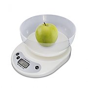 Esperanza EKS007 Kitchen scale with a bowl. White Electronic kitchen scale_1